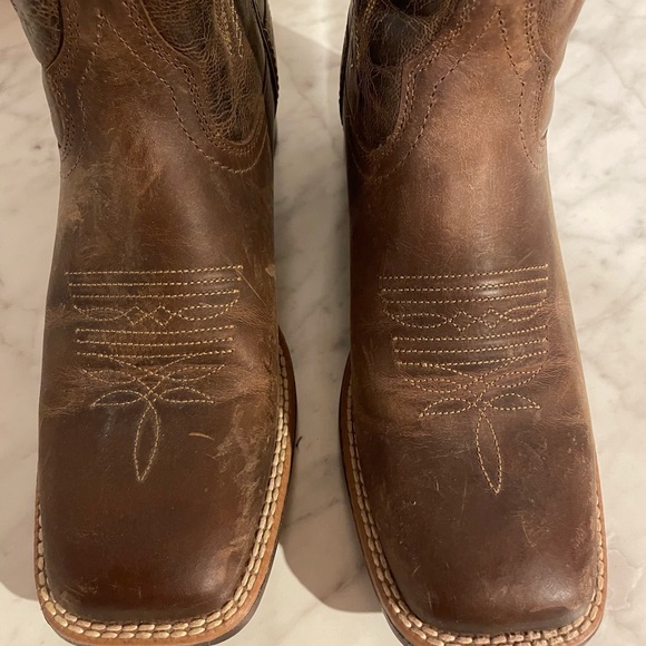 Ariat VentTEK Ultra Women's Heeled Boots - Brown and Teal - Picture 8 of 9